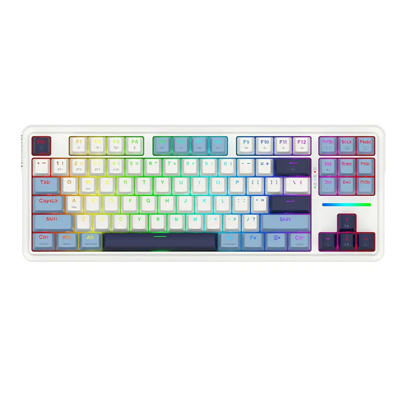 کیبورد باسیم/بی سیم گیمینگ ردراگون مدل Redragon ANTONIUM PRO K728 WBB RGB