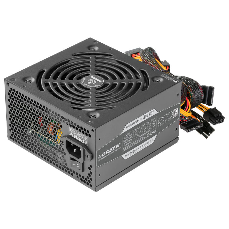 منبع تغذیه گرین مدل GREEN GP400A-ECO Rev3.1