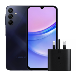 گوشی موبایل سامسونگ مدل Galaxy A15 4G ظرفیت 128 گیگابایت رم 6 گیگابایت به همراه شارژر سامسونگ مدل EP-TA800XWEGGB